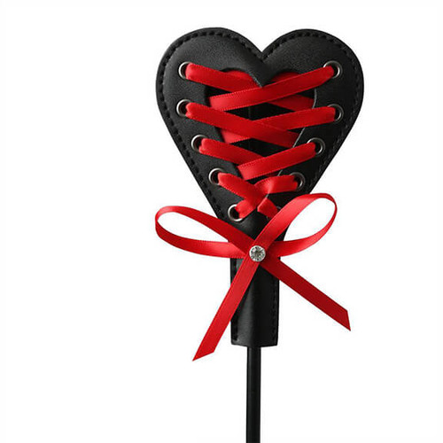Sex & Mischief Corset Heart Riding Crop - Bondage Toys for Couples