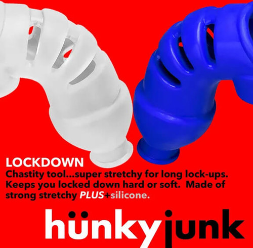 Our weighty Oxballs Hünkyjunk Lockdown Chastity Cage is not here to play!