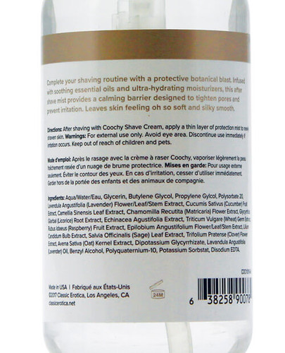 Coochy After Shave Ingredients