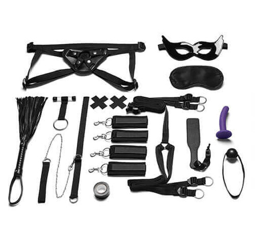 Lux Fetish "Bondage In A Box" 12 Piece Kit