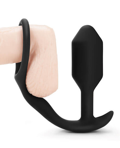 Cock Ring with Weighted Butt Plug