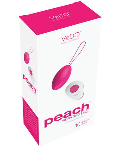 Pink VeDO Peach Remote Rechargeable Egg Vibe