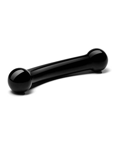 Black Glass double-ended dildo