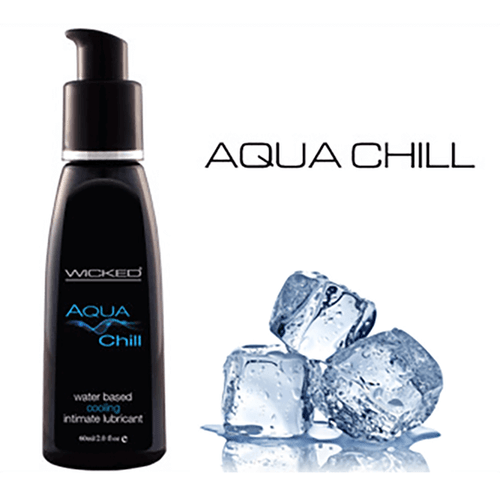 Enjoy icy temperature play with Wicked Sensual Care Aqua CHILL Water-Based Lubricant