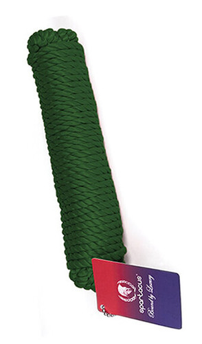 Green Spartacus Nylon Bondage Rope - 10 Meters