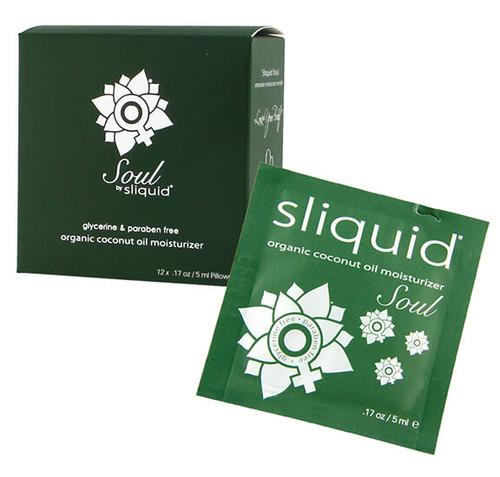 Sliquid Naturals Soul Organic Coconut Oil Lube Cube - 12 travel packs