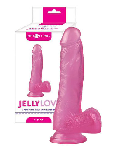 Voodoo "Get Lucky" Jelly Love 7" Dildos- Pink