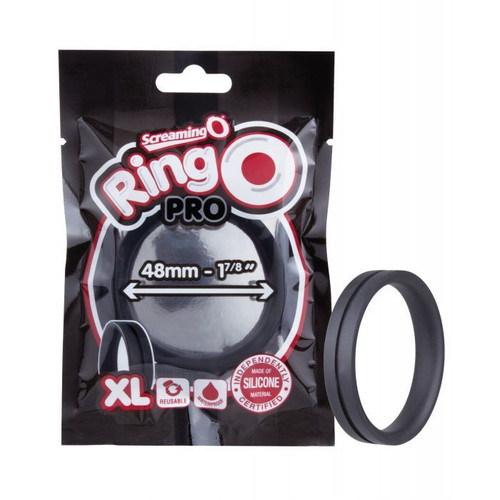 Screaming O RingO Pro Big Silicone Erection Rings - Black