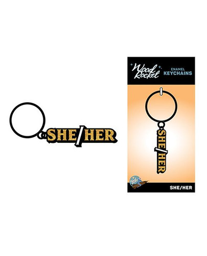 She/Her pronoun keychain  - Gender Expression Products