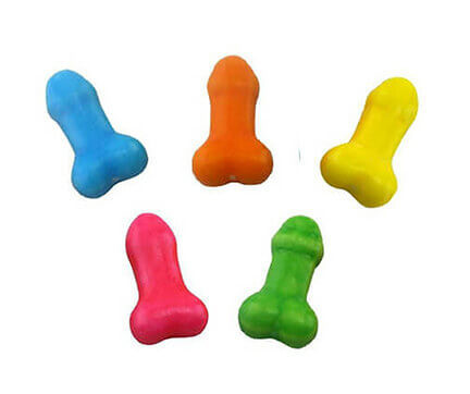 Colorful Penis Candy Suckers