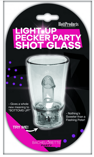 Light-Up Pecker Shot Glass Necklace