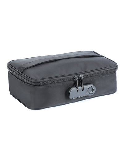 Black Sex Toy Case with Padlock