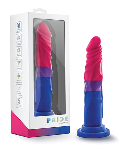 Blush Avant P8 Pride Dildo - Bisexual Flag