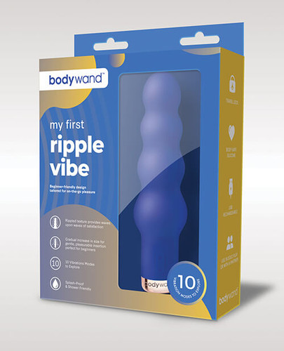 Blue Silicone First Time Vibrator
