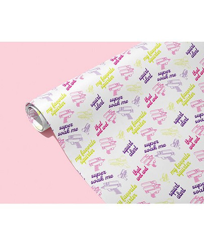 Squirting, Squirter, Funny Wrapping Paper