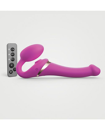 Strap On Me Multi Orgasm Bendable Strapless Strap On - Fuchsia