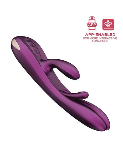 Connect this vibrator to the HoneyPlayBox app and you can — enjoy unlimited free touch personalized vibration forms, invite your partner to take control of your pleasure no matter the distance