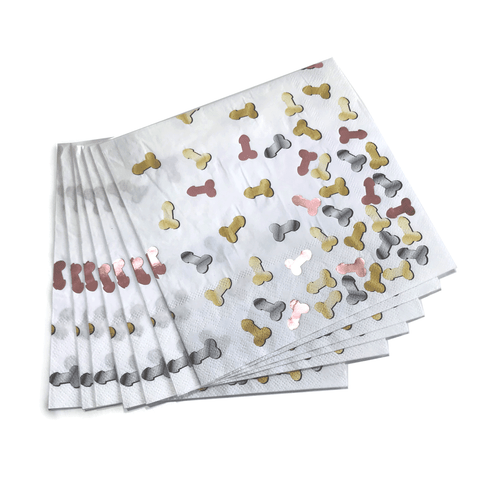 Glitterati Penis Party Napkins