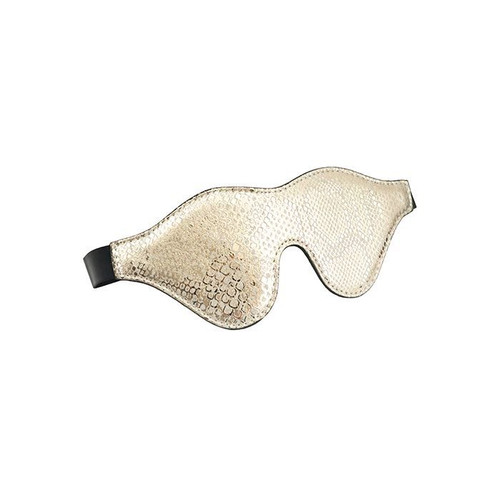 Spartacus Gold Snakeskin Microfiber Blindfold