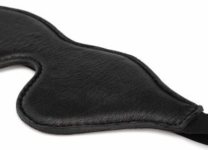 This gold snake blindfold features a Black lambskin lining