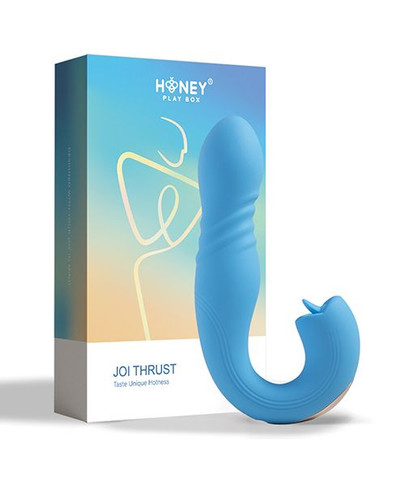 Joi Thrusting G-Spot Vibrator & Clit Licker
- Blue