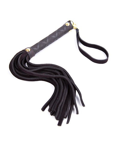 11" Mini Leather Flogger - Black