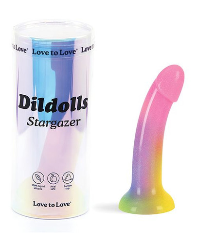 Love to Love Silicone Dildolls Stargazer - Gradient Rainbow Glitter