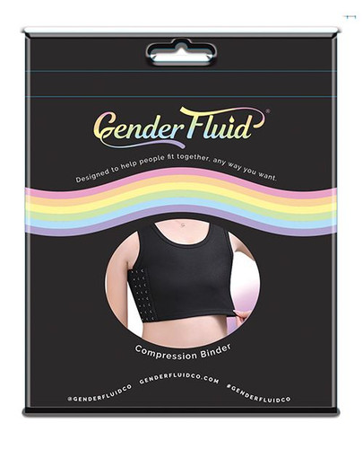 Black Chest Compression Binder for Top Dysphoria