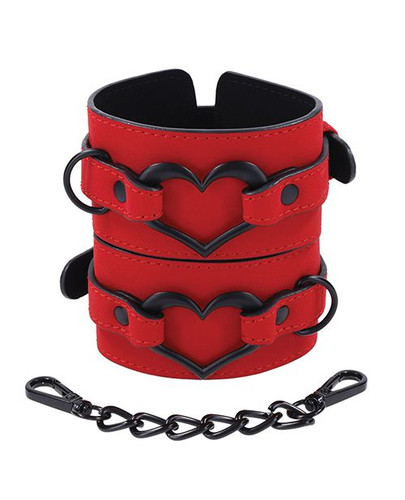 Sex & Mischief Amor Handcuffs with Heart Accents
