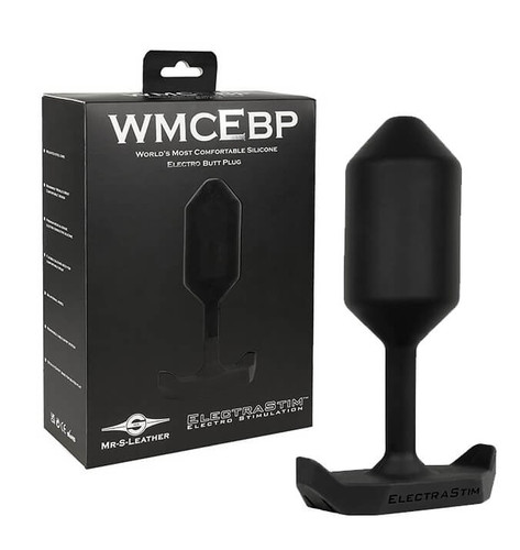 ElectraStim x Mr. S Leather - World's Most Comfortable Silicone Electro Butt Plug - Black