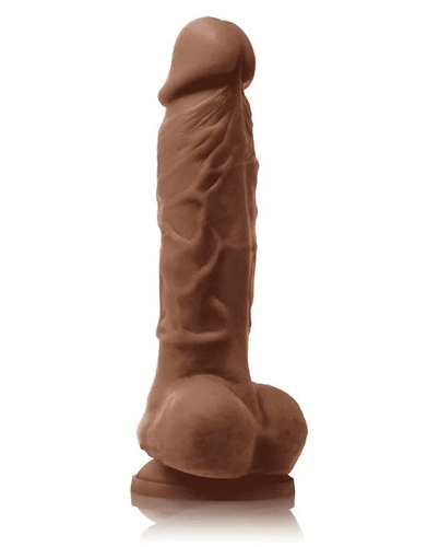 Colours Brown Vibrating Pleasure Dildo 5"