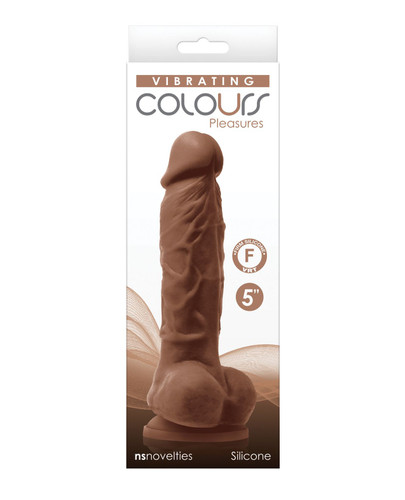 Realistic Vibrating Dildo - Brown