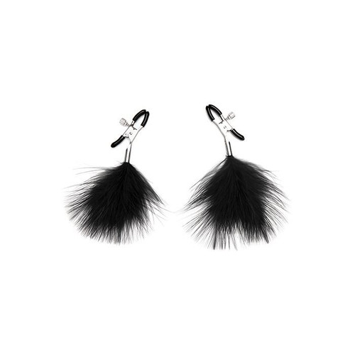 Black feather Nipple Clamps