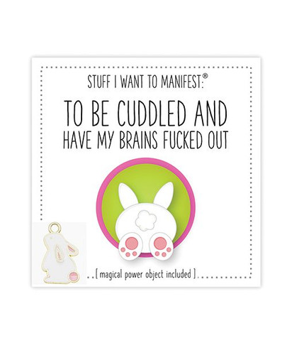 Be Cuddled + Have My Brains Fucked Out Mini Card & Charm