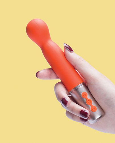 Orange silicone vibrator