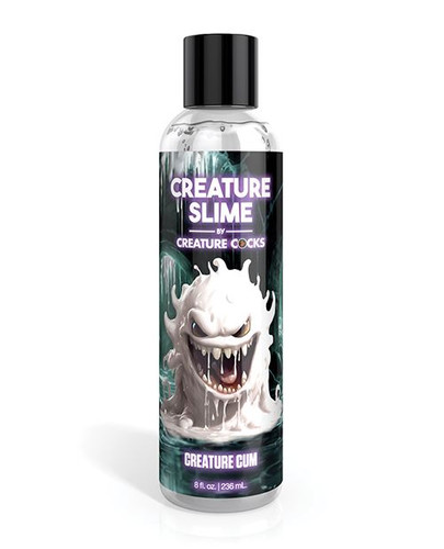 Gooey white cumlube for monster fetish fun