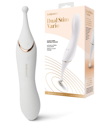 Bodywand Dual Stim Vario  - White/Gold