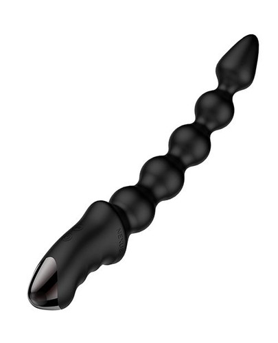 beaded Silicone Anal beads - black