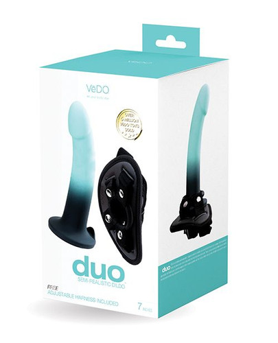Duo Silicone Dildo & Harness Set