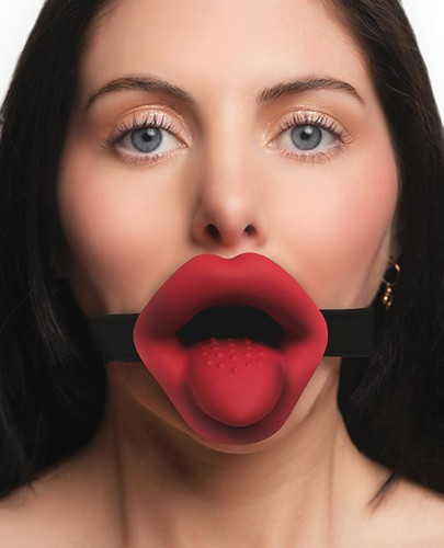 Mouth-Shaped oral sex gag