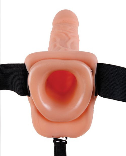 Fetish Fantasy Series 7" Vibrating Hollow Strap On