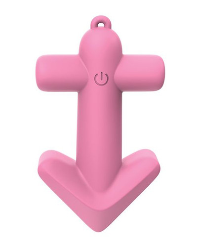 Pink arrow-shaped mini bullet vibrator with compact, ergonomic design and single-button control, inspired by Sagittarius energy and playful styling.