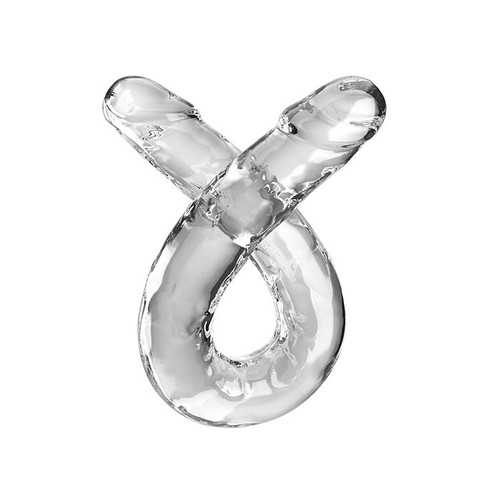 Clear big double-ended dong