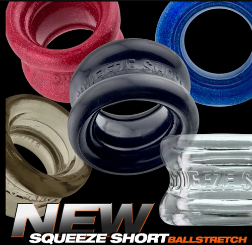 Oxballs SQUEEZE Short Stretcher - Cherry, Blue and Black