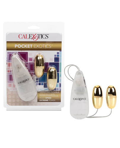 Our powerful Pocket Exotics Double Bullets - Gold