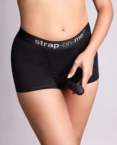 The boxer cut of these Strap-On-Me Allure Harness Shorts gives a little more coverage