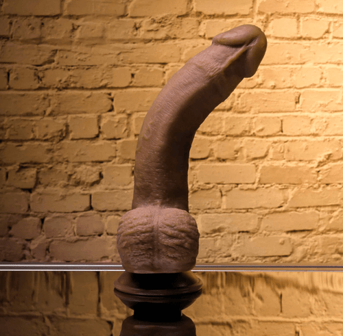 Natural Feel 7" Flexskin Dildo - Dark