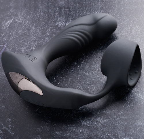 Strapped & Tapped Heated Prostate Vibe + Ring