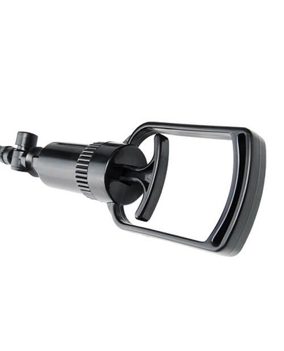 The Pump Worx Accu-Meter Penis Pump features a one finger trigger pump