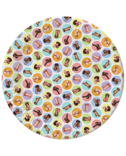 Colorful Penis Plates - Pack of 8